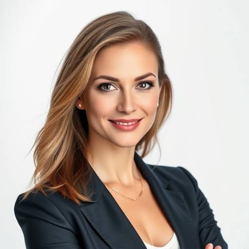 Portrait of Irina Sokolova, head of commercial photography at CaptureLife Studios, looking confident and professional.